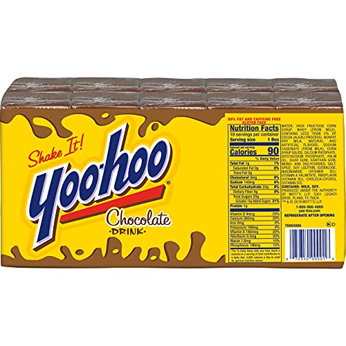 Yoo-hoo Chocolate Drink, 6.5 fl oz boxes, 10 count (Pack of 4)