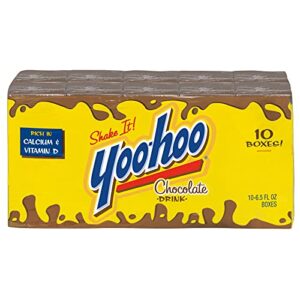 Yoo-hoo Chocolate Drink, 6.5 fl oz boxes, 10 count (Pack of 4)