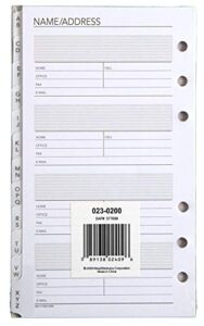day runner undated planner telephone and address a–z tabs, 3.75 x 6.75 inches (023-0200)