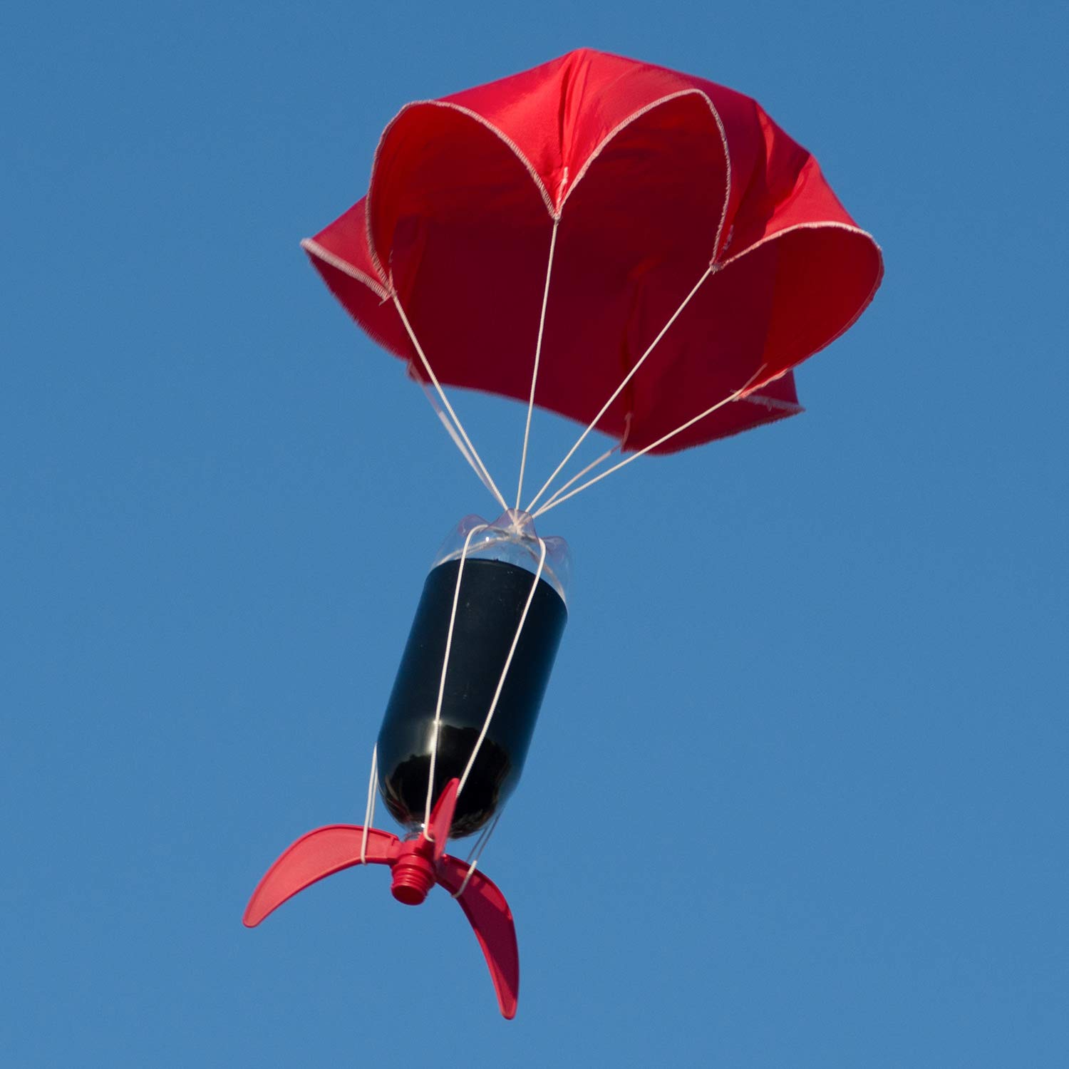 Relationshipware StratoChute 24" Red Rip-Stop Nylon Parachute for Water or Model Rocket