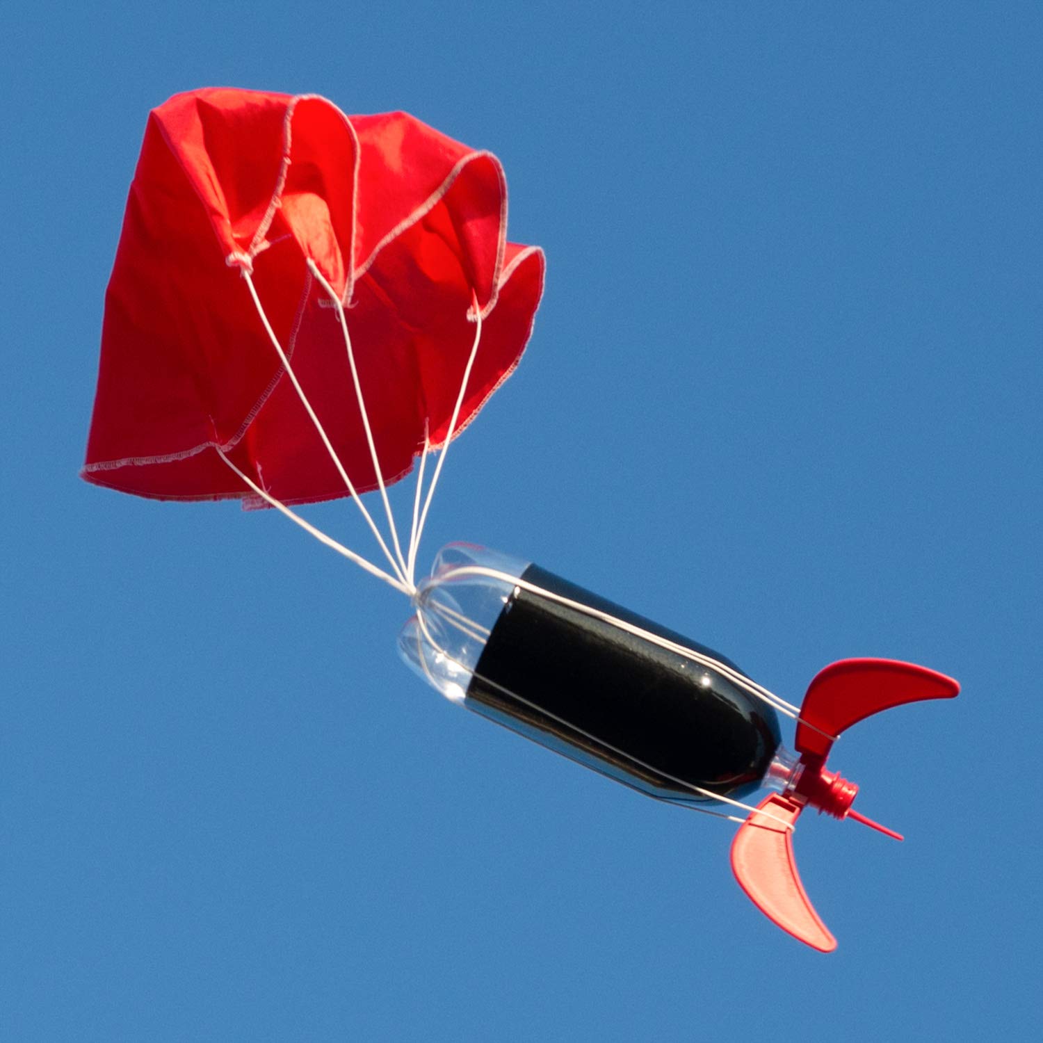 Relationshipware StratoChute 24" Red Rip-Stop Nylon Parachute for Water or Model Rocket