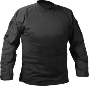 rothco combat shirt, black, large