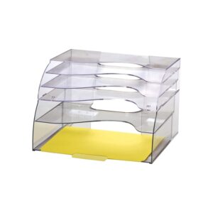 Officemate Two-Way Organizer, 5-Tier, Clear (22924)