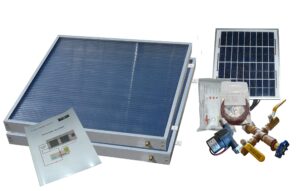 2 panel standard sw-38 hybrid solar water heater kit- single row installation
