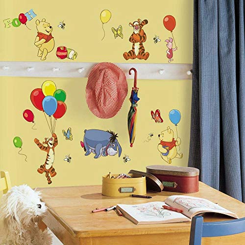 RoomMates RMK1498SCS Winnie The Pooh and Friends Peel and Stick Wall Decals