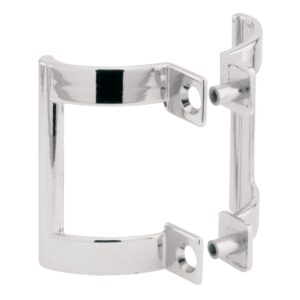 slide-co 193128 shower door handle set, 2 in. mounting hole centers, diecast construction, chrome-plated (1 set)
