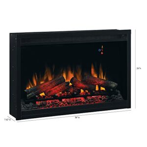 ClassicFlame 36" Traditional Built-in Electric Fireplace Insert, 120 volt