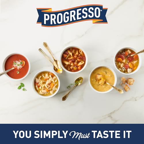 Progresso Beef Pot Roast with Country Vegetables Soup, Rich and Hearty Canned Soup, Gluten Free, 18.5 oz (Pack of 12)