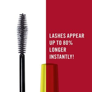 Rimmel London Lash Accelerator Mascara, Ultra-Lengthening, Grow-Lash Complex, Hybrid Bristle Brush, 003, Extreme Black, 0.23oz