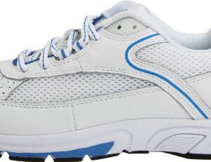 Drew Shoe Women's Athena, White/Blue, 7.5 WW US