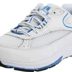 Drew Shoe Women's Athena, White/Blue, 7.5 WW US