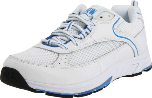 Drew Shoe Women's Athena, White/Blue, 7.5 WW US