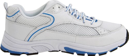 Drew Shoe Women's Athena, White/Blue, 7.5 WW US