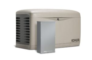 kohler 20rescl-200sels 20,000-watt air-cooled standby generator with 200 amp whole-house, service entrance rated, load shedding automatic transfer switch