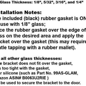 GordonGlass 3" Bright Chrome Frameless Shower Door Handle with Metal Strike