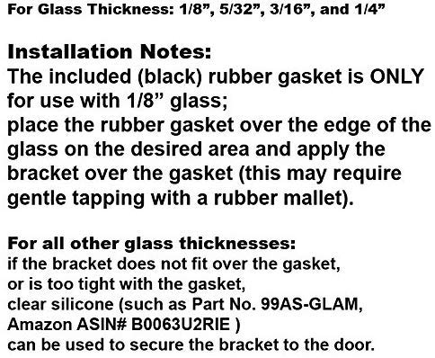 GordonGlass 3" Bright Chrome Frameless Shower Door Handle with Metal Strike