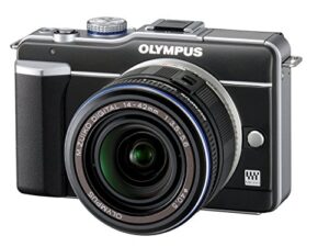 olympus pen e-pl1 12.3mp live mos micro four thirds interchangeable lens digital camera with 14-42mm f/3.5-5.6 zuiko digital zoom lens & olympus m.zuiko digital ed 40-150mm f/4.0-5.6 lens (black)