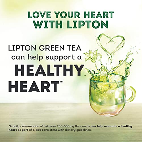 Lipton Green Tea Bags for Health and Wellness, Hot or Iced, 40 Count (Pack of 6)