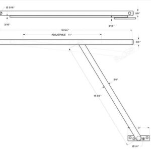 Deltana DCSM10USPW Overhead Door Holder; White Finish