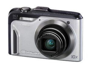 casio exilim ex-h20g 14 mp, 10x optical zoom compact digital camera (silver)