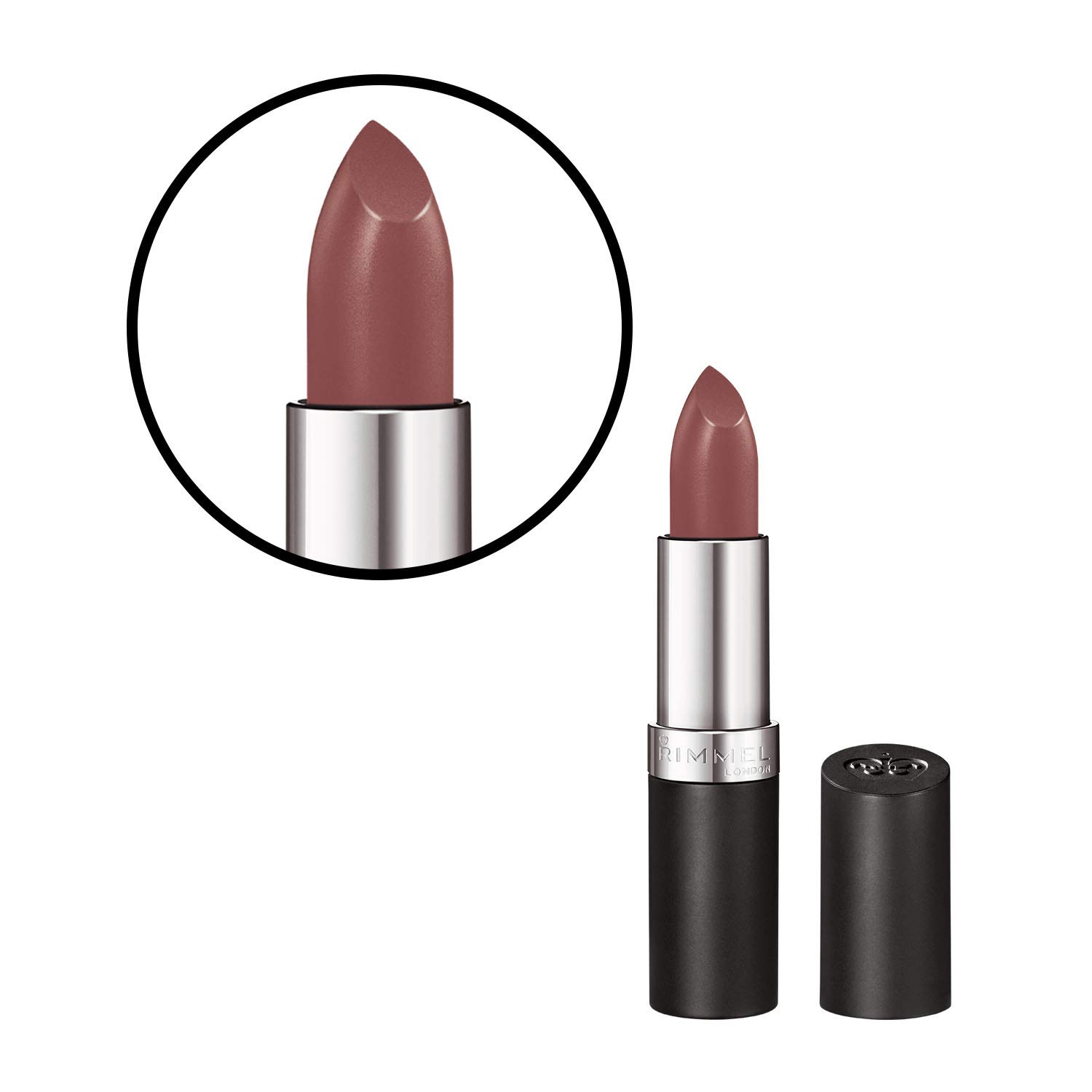 Rimmel Lasting Finish Lipstick - Up to 8 Hours of Intense Lip Color with Color Protect Technology and Exclusive Black Diamond Complex - 066 Heather Shimmer, .14oz