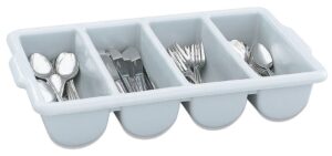 vollrath cutlery holder,4 compartment,gray,52654