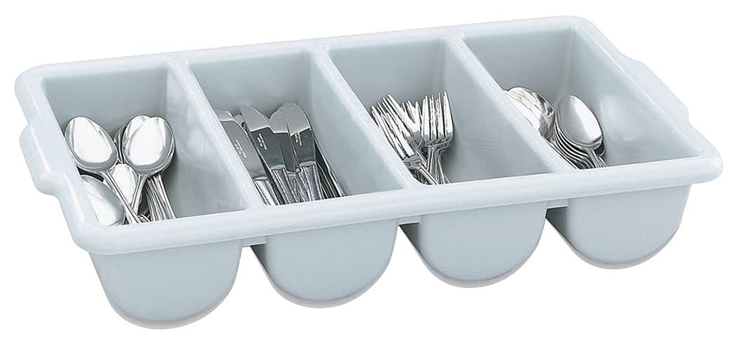 Vollrath Cutlery Holder,4 Compartment,Gray,52654