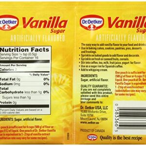 Dr. Oetker Vanilla Sugar, .32 oz., 12 Count