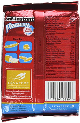 SAF Instant Premium Yeast 16 Oz, (Single Pack)