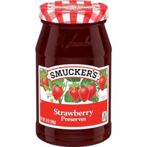 smucker's strawberry preserves, 12 ounces (pack of 6)