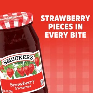 Smucker's Strawberry Preserves, 12 Ounces (Pack of 6)