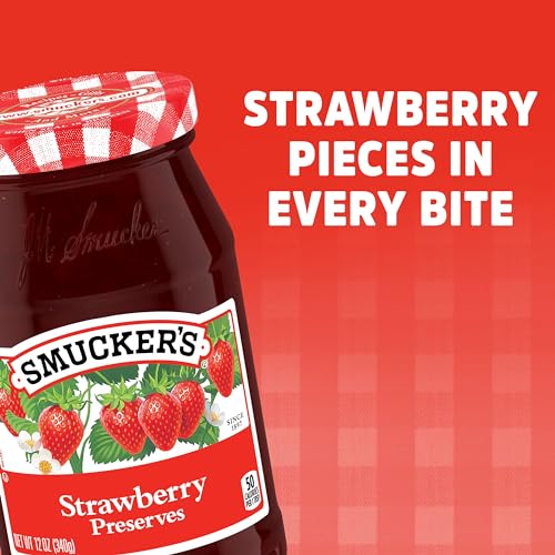 Smucker's Strawberry Preserves, 12 Ounces (Pack of 6)