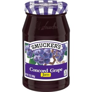 smucker's concord grape jam, 12 ounces (pack of 6)