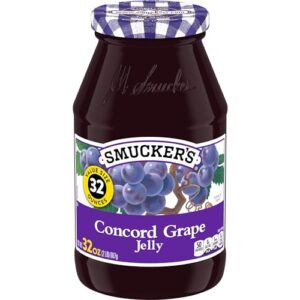 smucker's concord grape jelly, 32 ounces (pack of 6)