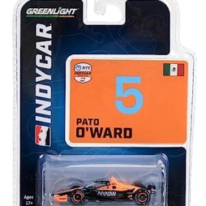 Dallara IndyCar #5 Pato O’Ward Arrow Arrow McLaren NTT IndyCar Series (2023) 1/64 Diecast Model Car by Greenlight 11557