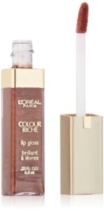 l'oréal paris colour riche lip gloss, rich brown, 0.23 fl. oz.