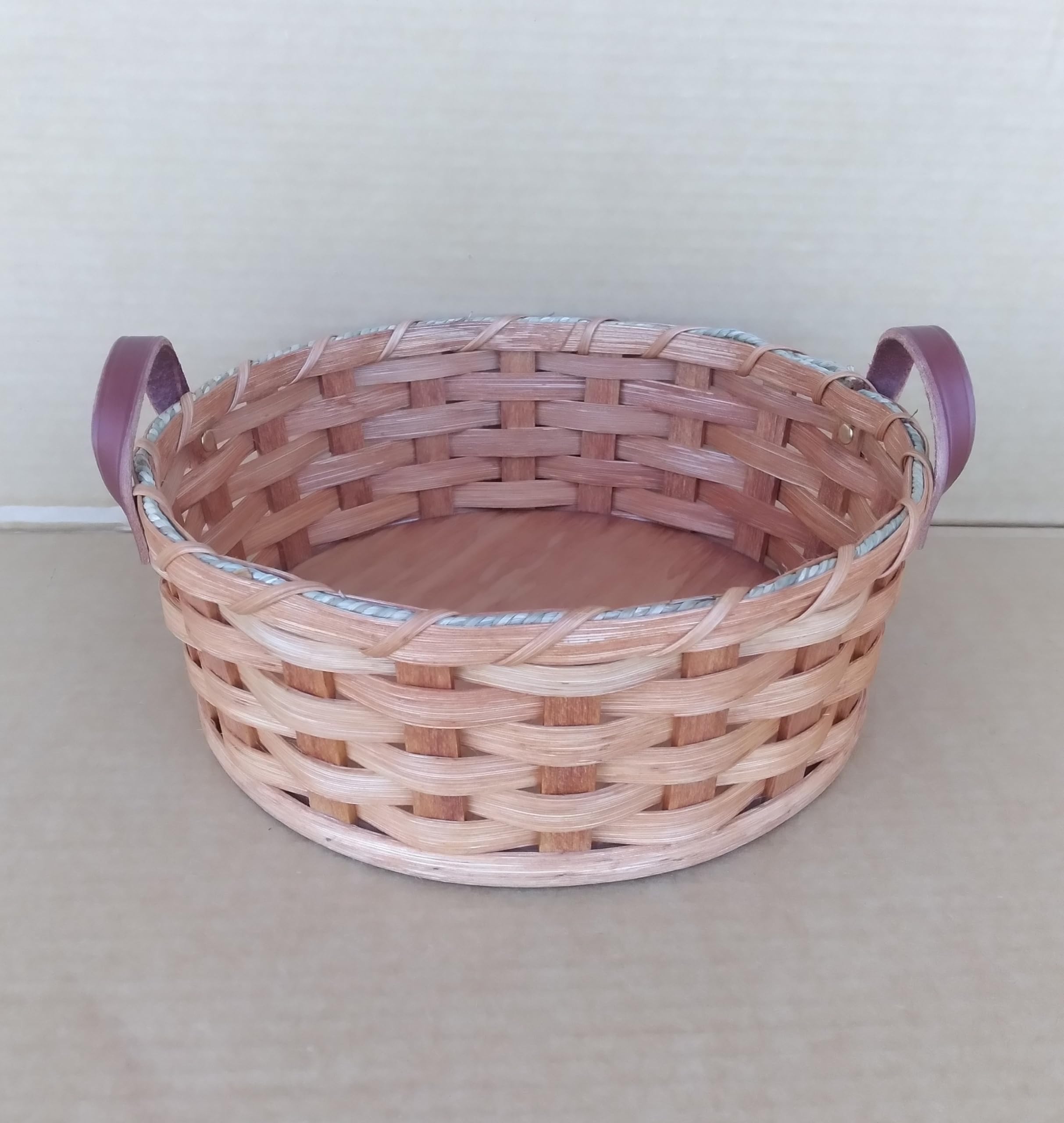 Amish Handmade Paper Plate Basket, Perfect Accent to Any Picnic or Gathering. Fits Paper Plates Perfectly