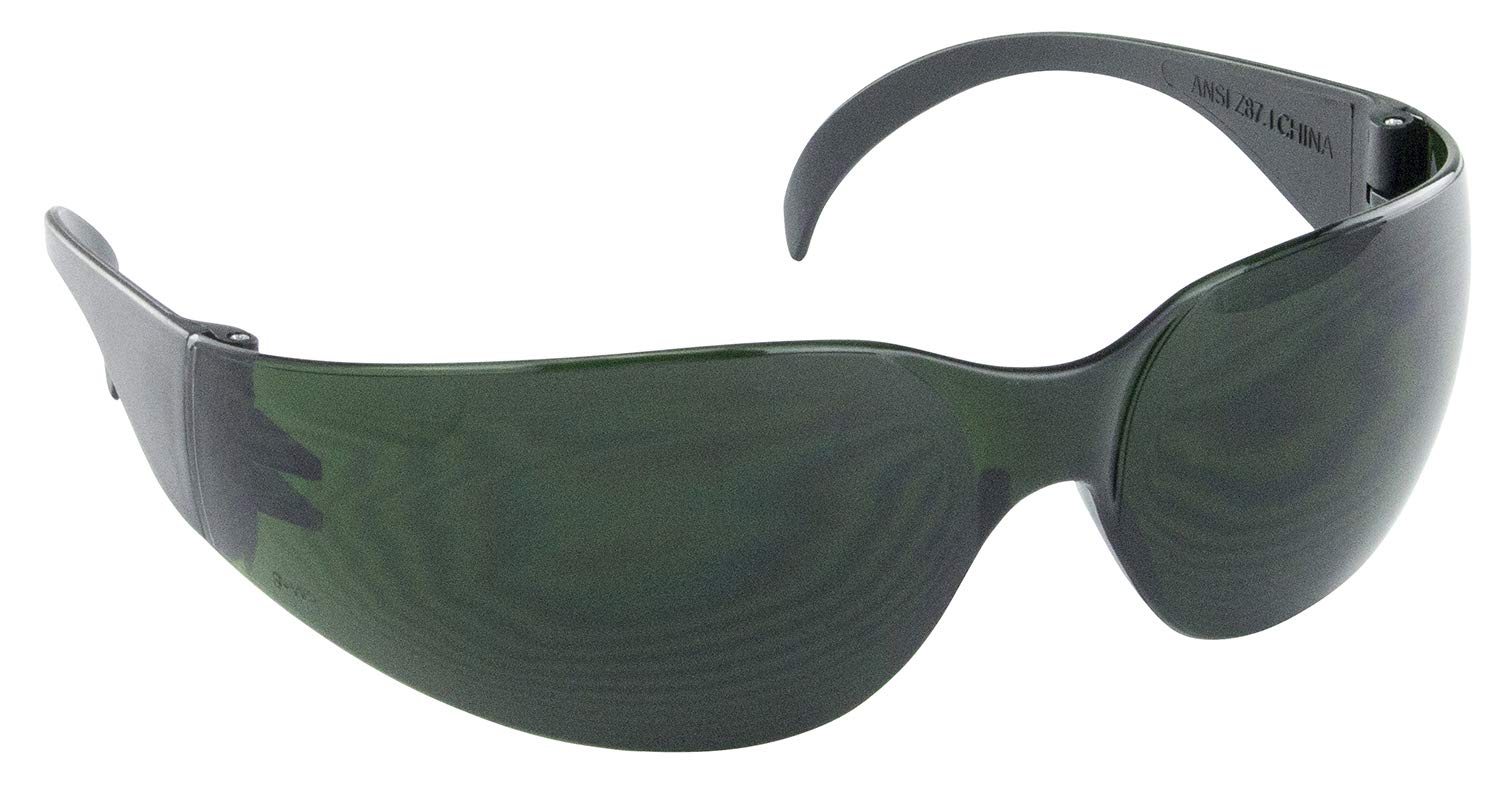 SAS Safety 5346 Nsx Eyewear with Polybag, 5-Shade Lens/Black Temple, adult