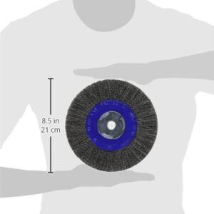 Mercer Industries 183020 - 8" x 3/4" x 2", 1/2", 5/8" Crimped Wire Wheel, .014 Carbon Steel Wire