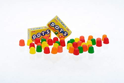 DOTS Individually Wrapped Candy - Original Gummy Candy Flavors - Cherry, Lime, Orange, Lemon & Strawberry - Gluten Free, Kosher & Peanut Free Gumdrops - Bulk 17ct Mini Dots Candy Boxes