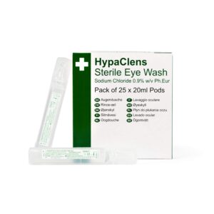 Hypaclens Emergency Sterile Eyewash Pods - 20ml (Pack of 25)