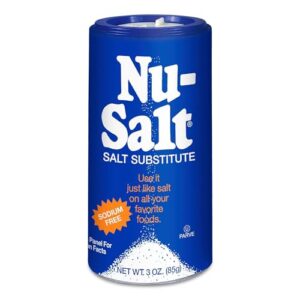 nu-salt sodium-free salt substitute, 3oz shaker bottle (pack of 1)