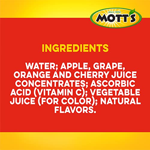 Mott's 100 Percent Fruit Punch Juice, 6.75 fl oz boxes, 32 Count (4 Packs of 8)