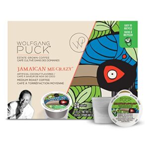 wolfgang puck coffee, keurig kcups for keurig brewers, white, jamaican me crazy, 24 count (pack of 1)