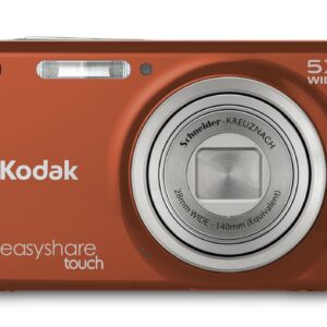 Kodak EasyShare Touch M577 14 MP Digital Camera with 5x Optical Zoom and 3-Inch LCD Touchscreen - RedOrange