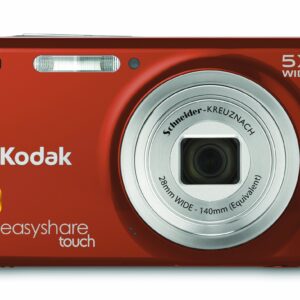 Kodak EasyShare Touch M577 14 MP Digital Camera with 5x Optical Zoom and 3-Inch LCD Touchscreen - RedOrange