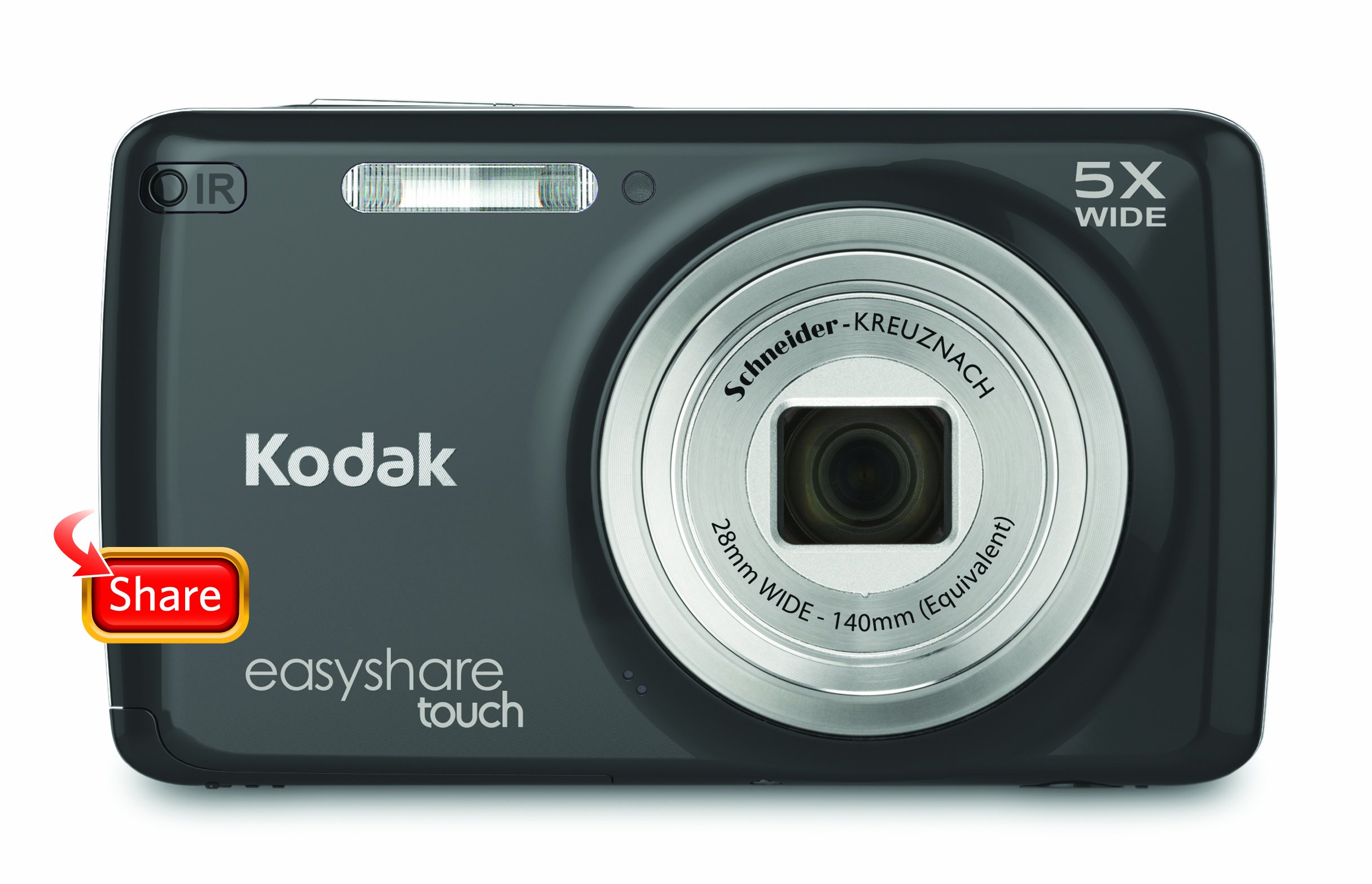 Kodak EasyShare Touch M577 14 MP Digital Camera with 5x Optical Zoom and 3-Inch LCD Touchscreen - Black