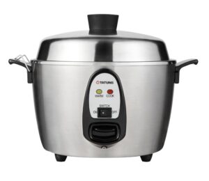 tatung – tac-06kn(ul) – 6 cup multi-functional stainless steel rice cooker – silver