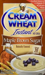 cream of wheat instant hot cereal, maple brown sugar, 12.3 ounce