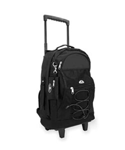everest wheeled backpack, black, one size